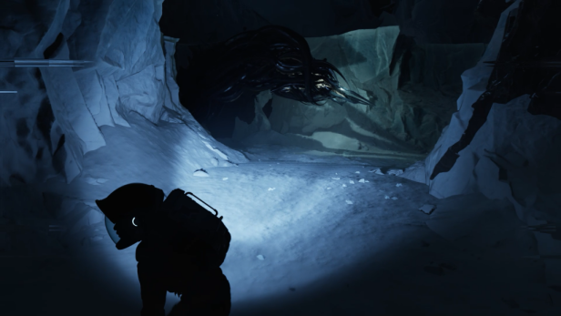 Das Alien kann uns nur Hören, nicht sehen