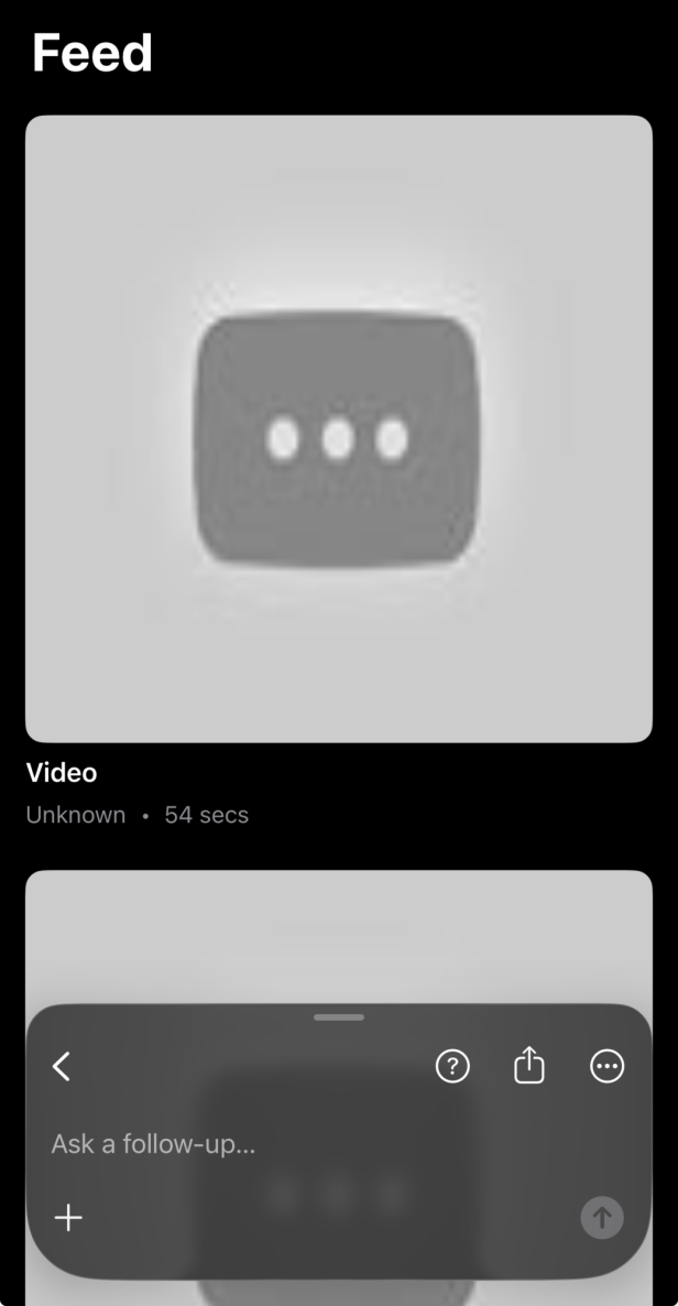 Fehlerhafte Thumbnails in der Bitrig-RSS-App. Videotitel und Bild fehlen.