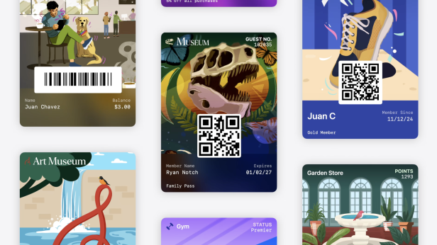 So können die selbsterstellen Karten in der Wallet-App aussehen.