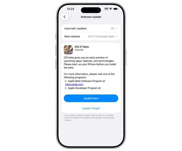iOS 27 Beta installieren