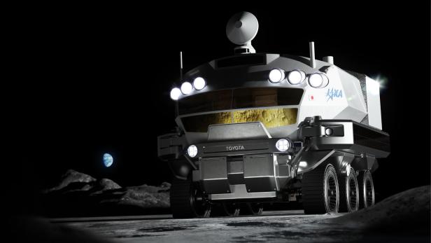 Rendering des Pressurised Rover von Jaxa und Toyota, der auch als Habitat dienen kann
