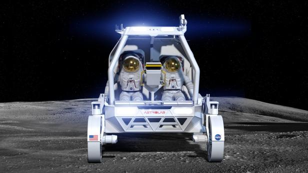 Rendering des Crewd Lunar Vehicle (CLV-1) von Astrolab