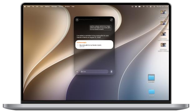 Siri AI kann mit Folgebefehle einwandfrei umgehen.