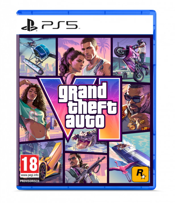 Eine Verpackung des Spiels GTA 6 für die PlayStation 5