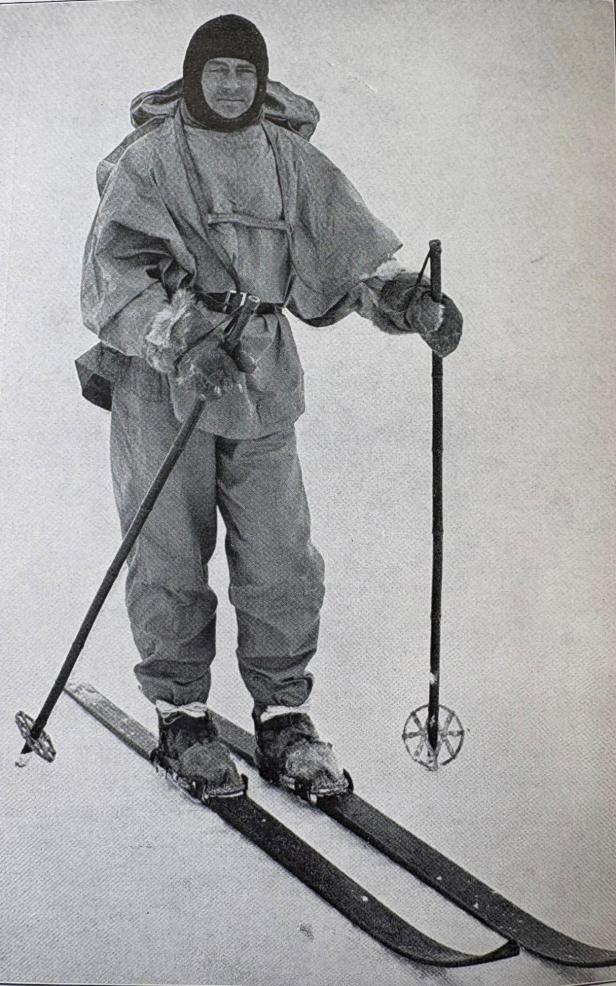 British explorer Ernest Shackleton poses in an undated photograph