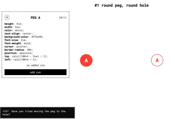 Screenshot von CSS Hell, links ist ein Kasten mit den CSS-Eigenschaften eines Elements zu sehen