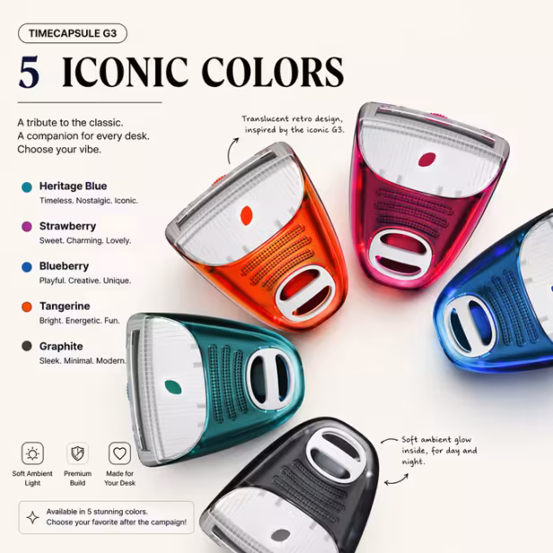 Mini-Variante des iMacs in 5 Farben