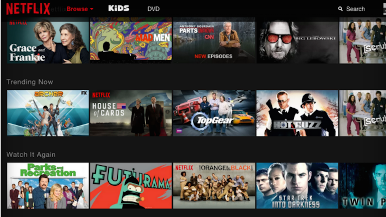 Netflix bekommt neues, dunkles Design ab Juni