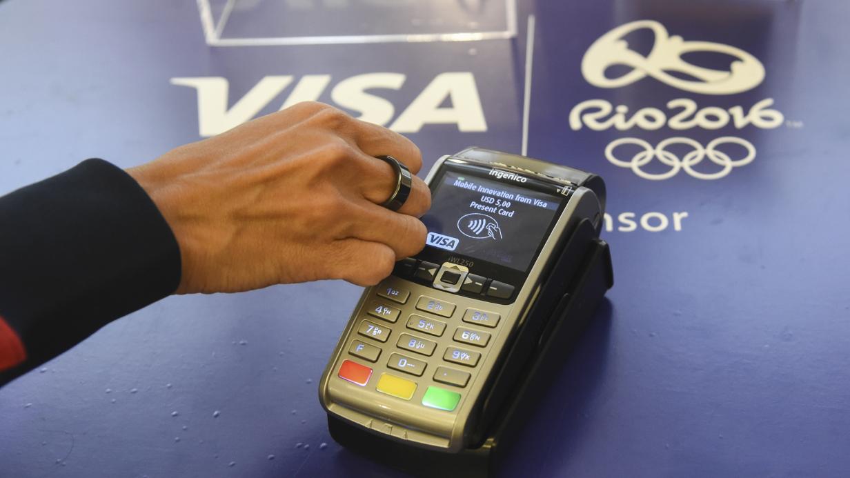 NFC кольцо visa