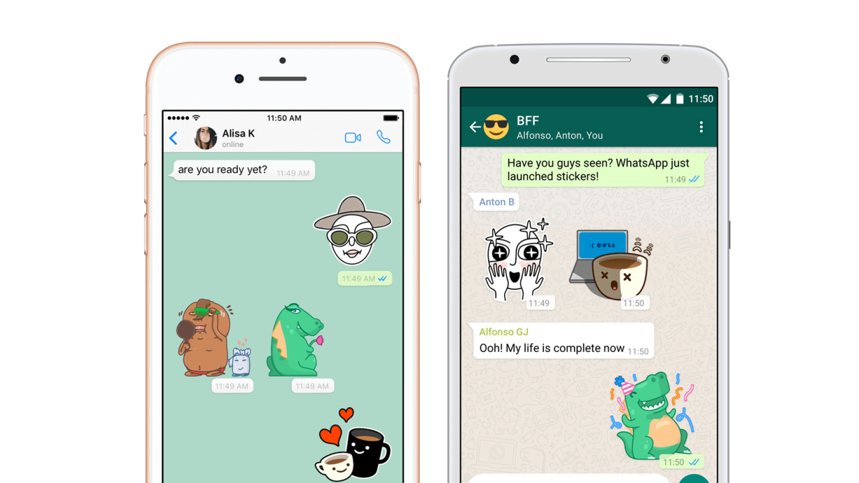 WhatsApp führt erstmals Sticker ein