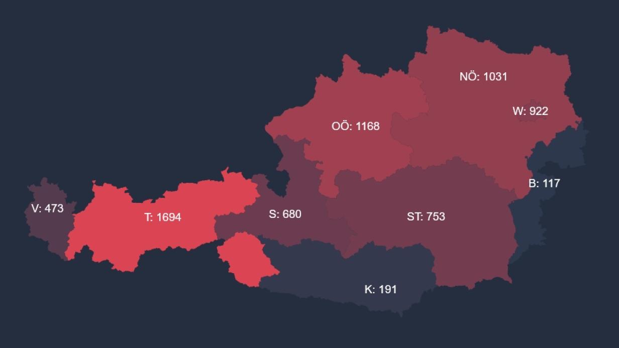 Corona Die Besten Interaktiven Karten Fur Osterreich