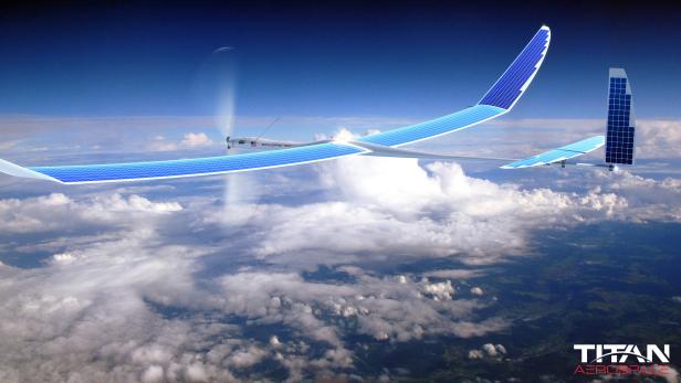Eine solarbetriebene Drohne von Titan Aerospace