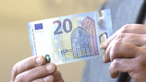 Ab heute, Mittwoch, sind neue 20-Euro-Scheine im Umlauf