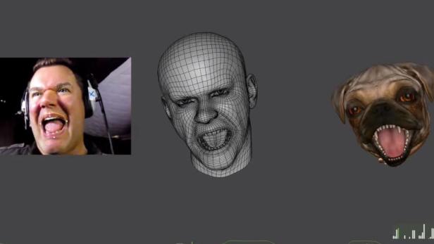 Faceshift-Technologie überträgt Gesichtsausdrücke auf Computer-generierte Charaktere