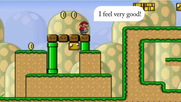 Super Mario lernt selbstständig aus seinen Handlungen