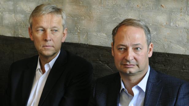 ÖVP-Klubobmann Reinhold Lopatka und SPÖ-Klubchef Andreas Schieder verkünden die Einigung