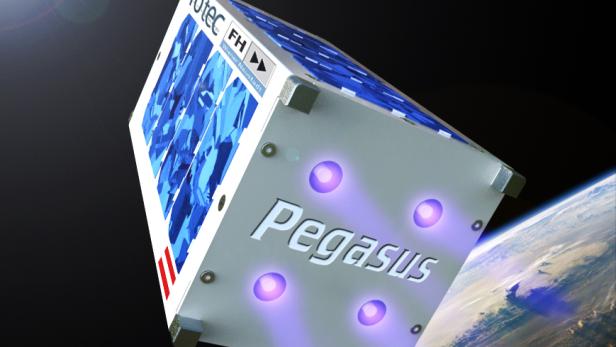 Der österreichische Satellit Pegasus soll 2016 als Teil der europäischen QB50-Konstallation die Thermosphäre der Erde erforschen