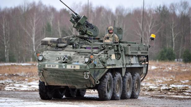 Der Radschützenpanzer Stryker soll das erste Fahrzeug der US-Armee mit Laserwaffe werden