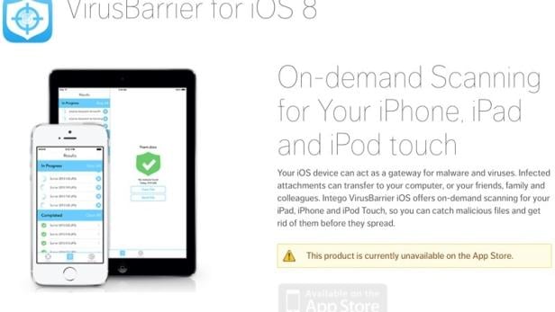 VirusBarrier for iOS und andere Antiviren-Apps wurden von Apple aus dem App Store entfernt