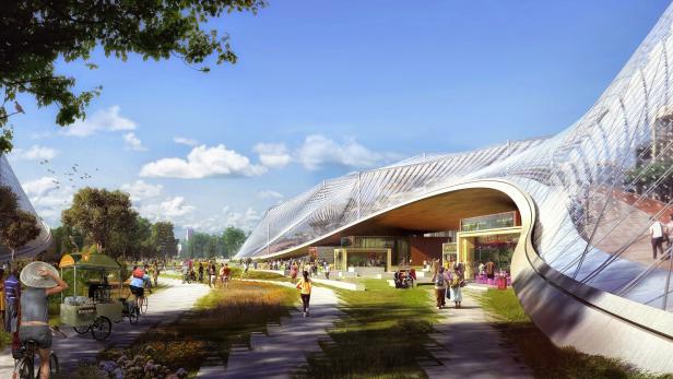 Der neue Google-Campus soll sich komplett unter Glas befinden