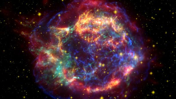 In riesigen Nebeln werden Sterne geboren. Wenn sie sterben erzeugen sie teilweise neue Nebel