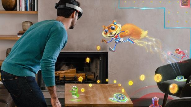 Microsoft HoloLens und das Spiel Young Conker