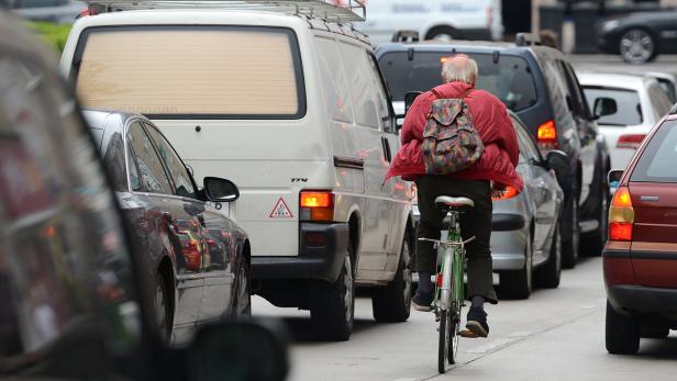 Radfahrer haben es in der Stadt oft nicht leicht