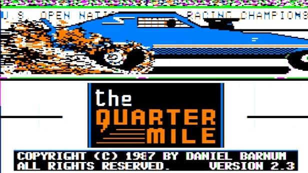 Das Spiel The Quarter Mile für Apple II