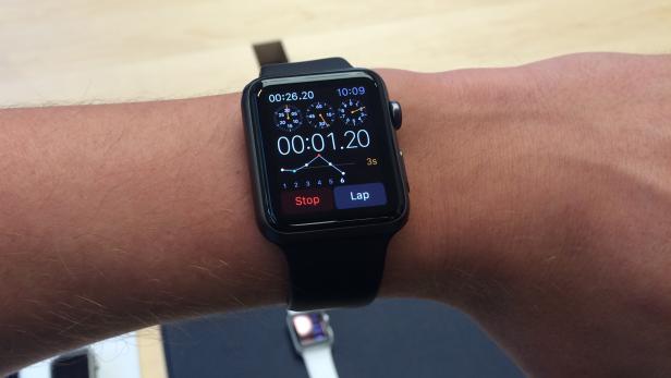 Die futurezone hat verschiedene Apple Watch Modelle in San Franciso anprobiert