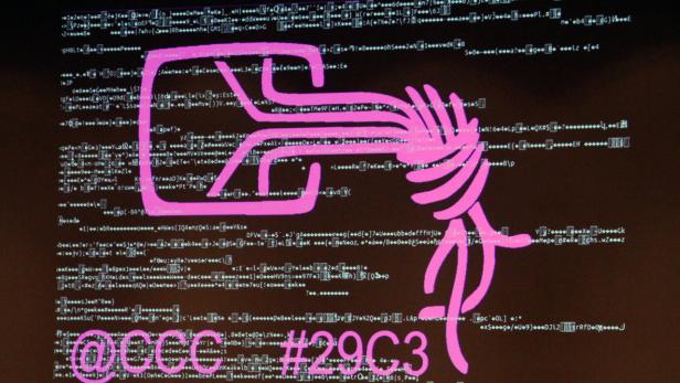 Das allgegenwärtige Logo des Chaos Computer Club