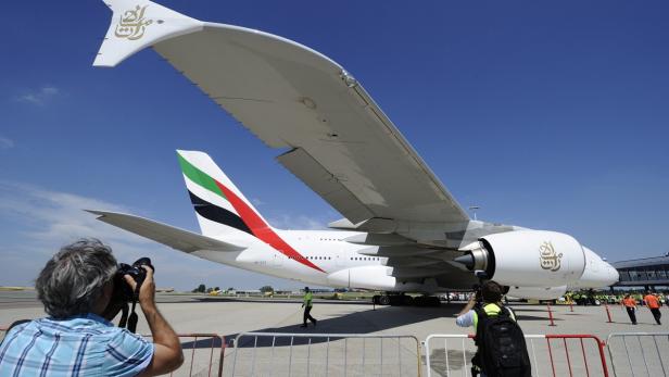 Im doppelstöckigen A380 finden bis zu 853 Passagiere Platz