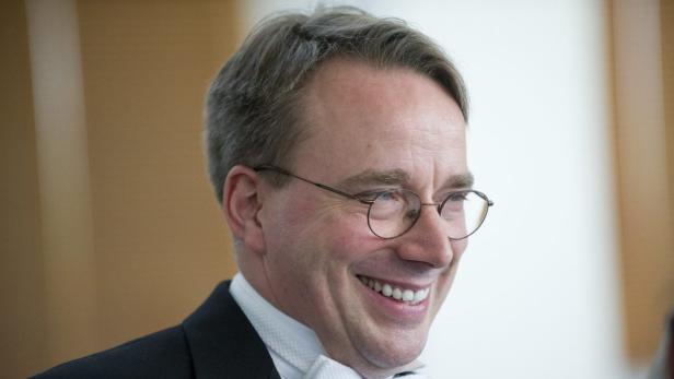 Linus Torvalds bei der Verleihung des Millennium Technology Prize 2012 in Helsinki