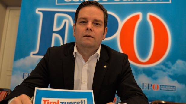 Markus Abwerzger ist als Tiroler FPÖ-Landeschef wiedergewählt worden.