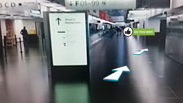 Die neuartige Navigations-App der TU Wien im Einsatz