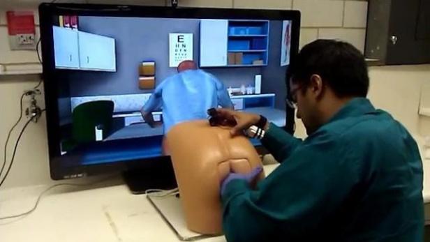 Der Roboter-Hintern &quot;Patrick&quot; soll Prostata-Untersuchungen simulieren
