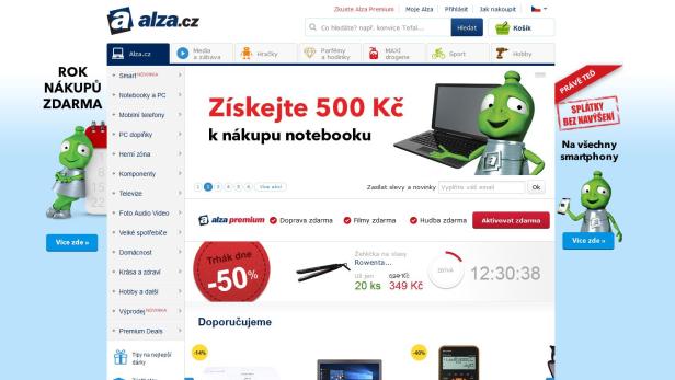 Der Webshop des tschechischen Elektronik-Händlers Alza.cz