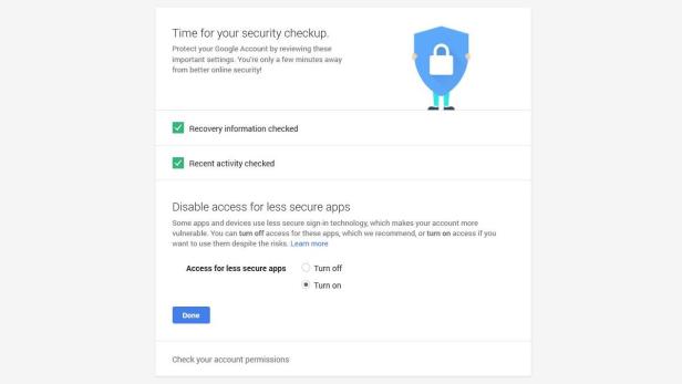 Google Sicherheitscheck