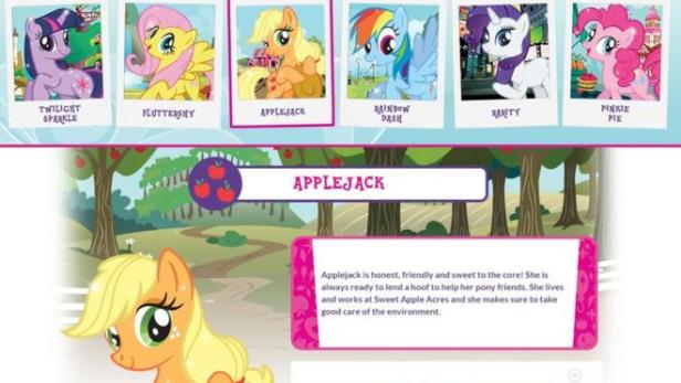 &quot;My Little Pony&quot;-Webseite