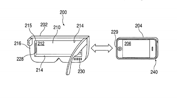 Ein Patent von Apple sieht, dass das iPhone das Display einer VR-Brille darstellen könnte