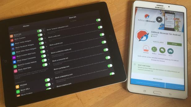 Adblocking Apps gibt es sowohl für Android als auch für iOS.