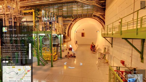 Mit Google Street View kann man jetzt auch CERN besuchen