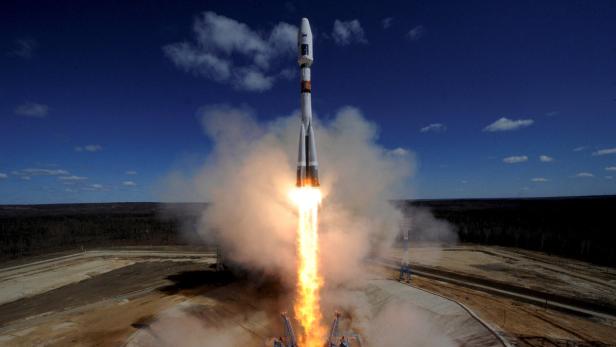 Soyuz 2.1A Rakete beim Start