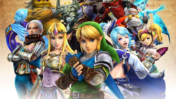 Eine Gruppe von Charakteren aus der „The Legend of Zelda“-Reihe.