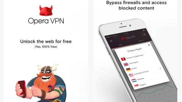 Opera VPN ist kostenlos für iOS verfügbar