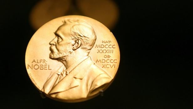 Die Medaille mit dem Konterfei von Alfred Nobel