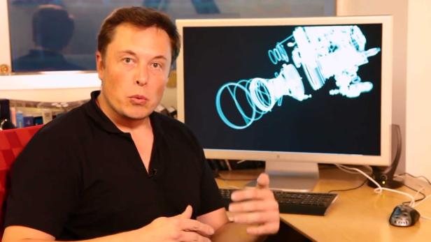 Elon Musk dreht und wendet 3D-Modelle an seinem Arbeitsplatz mittels Leap Motion