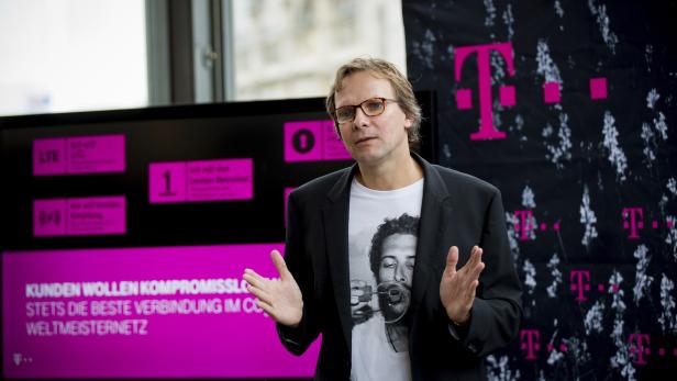 Andreas Bierwirth, CEO von T-Mobile Austria bei der Präsentation des neuen Tarifmodells