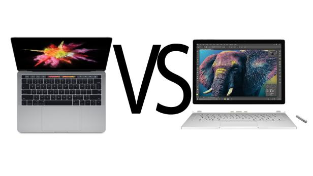 Apple MacBook Pro vs. Microsoft Surface Book