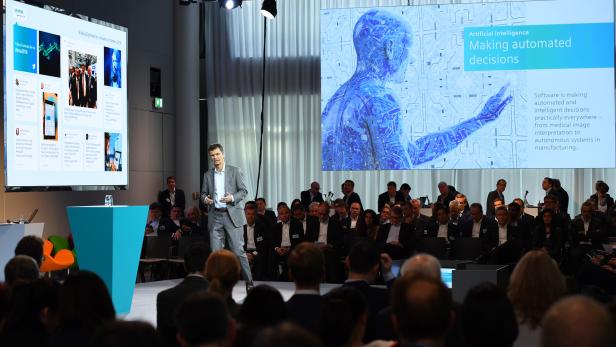 Siemens-Forschungsleiter Norbert Gaus am &quot;Shaping Digitalization&quot;-Event in München