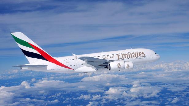 Ein Emirates Airbus A380